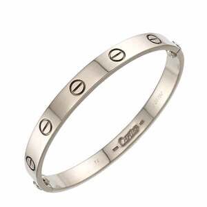 Cartier Love Bracelet #16 18K WG White Gold 750 Bangle